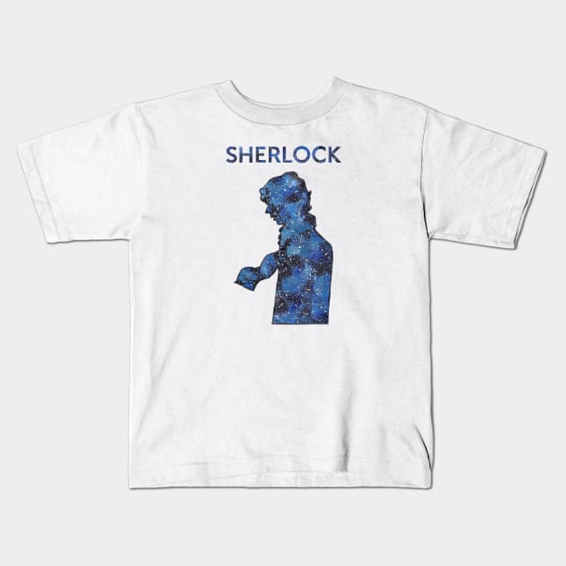 Galaxy Sherlock Kids T-Shirt by Wingedwarrior